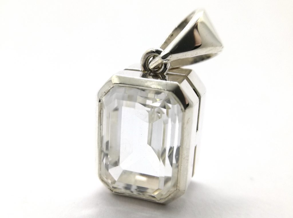 Gallery Image Sterling Silver and Topaz(silver) Pendant