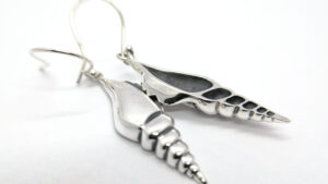 Gallery image Silver Shell Earrings