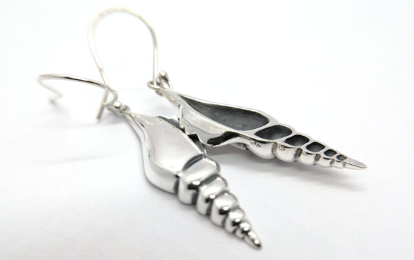 Silver Shell Earrings Gallery image Silver Shell Earrings