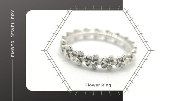 Silver Flower Ring Product Image Silver Flower Ring