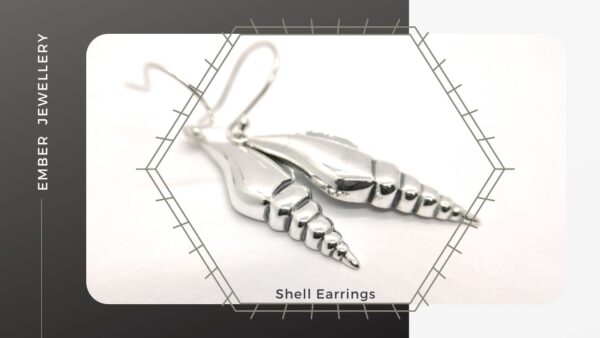 Shell Earrings Product Image Silver Shell Earrings