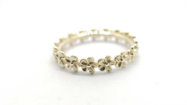 Yellow Gold Flower Ring Gallery Image Yellow Gold Flower Ring